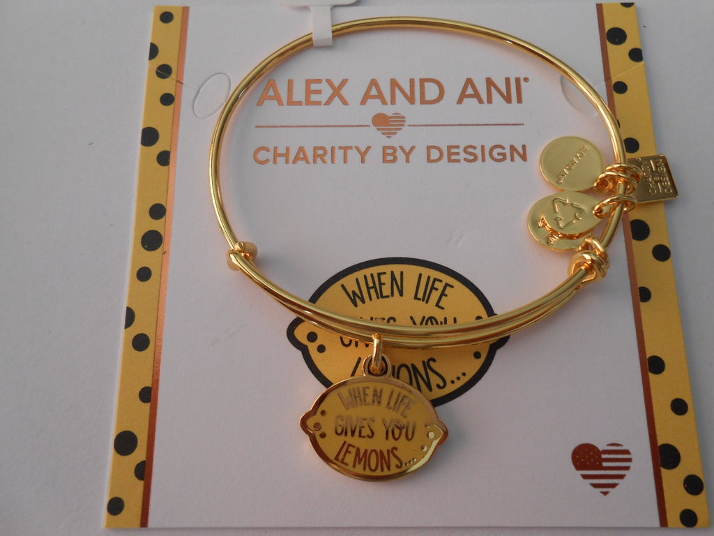 Alex and Ani Womens Charity By Design When Life Gives You Lemons Bangle