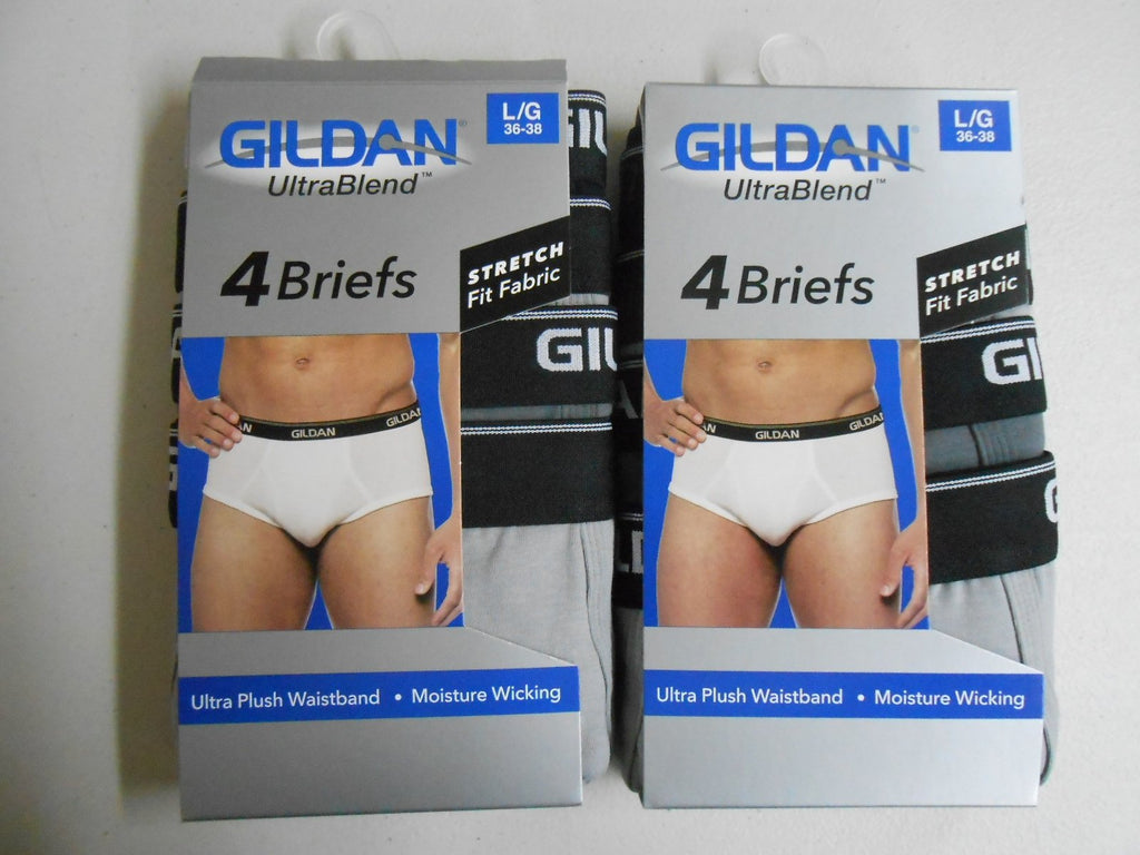 Gildan Men's Briefs 12-Pack ULTRABLEND Underwear Sizes M-2X