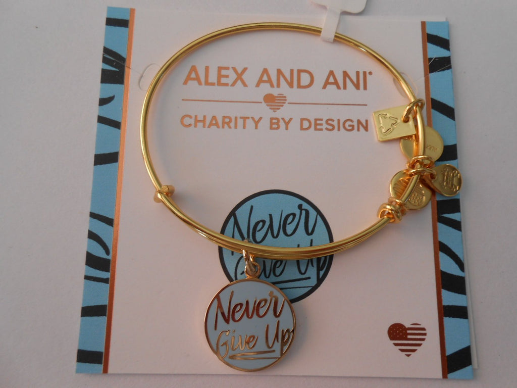 Alex and Ani Womens Charity by Design Never Give Up Bangle