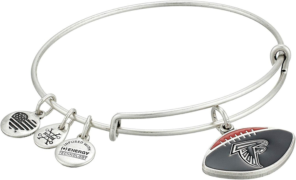 Alex and Ani Womens Color Infusion Atlanta Falcons Football II Bangle