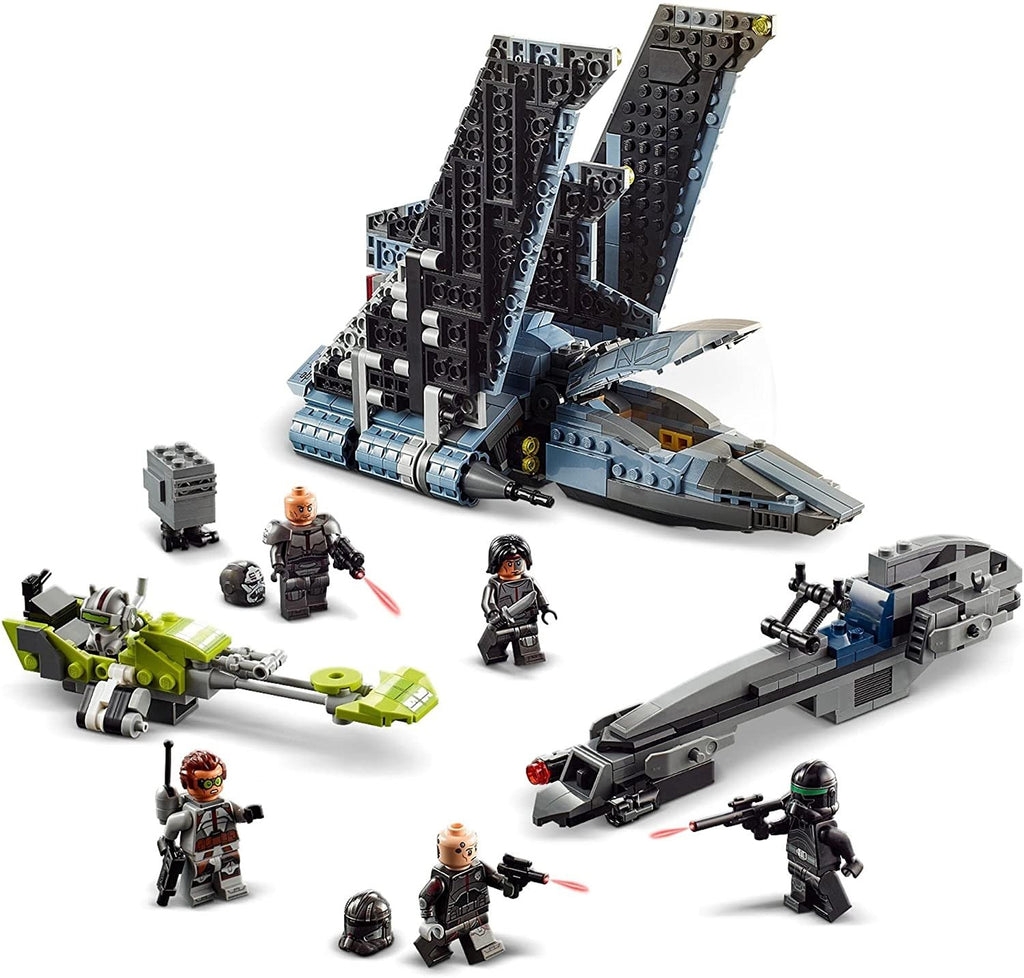 LEGO 75314 Star Wars The Bad Batch Attack Shuttle Building Toy for Kids Age 9 , Set with 5 Clones Minifigures & Gonk Droid Figure