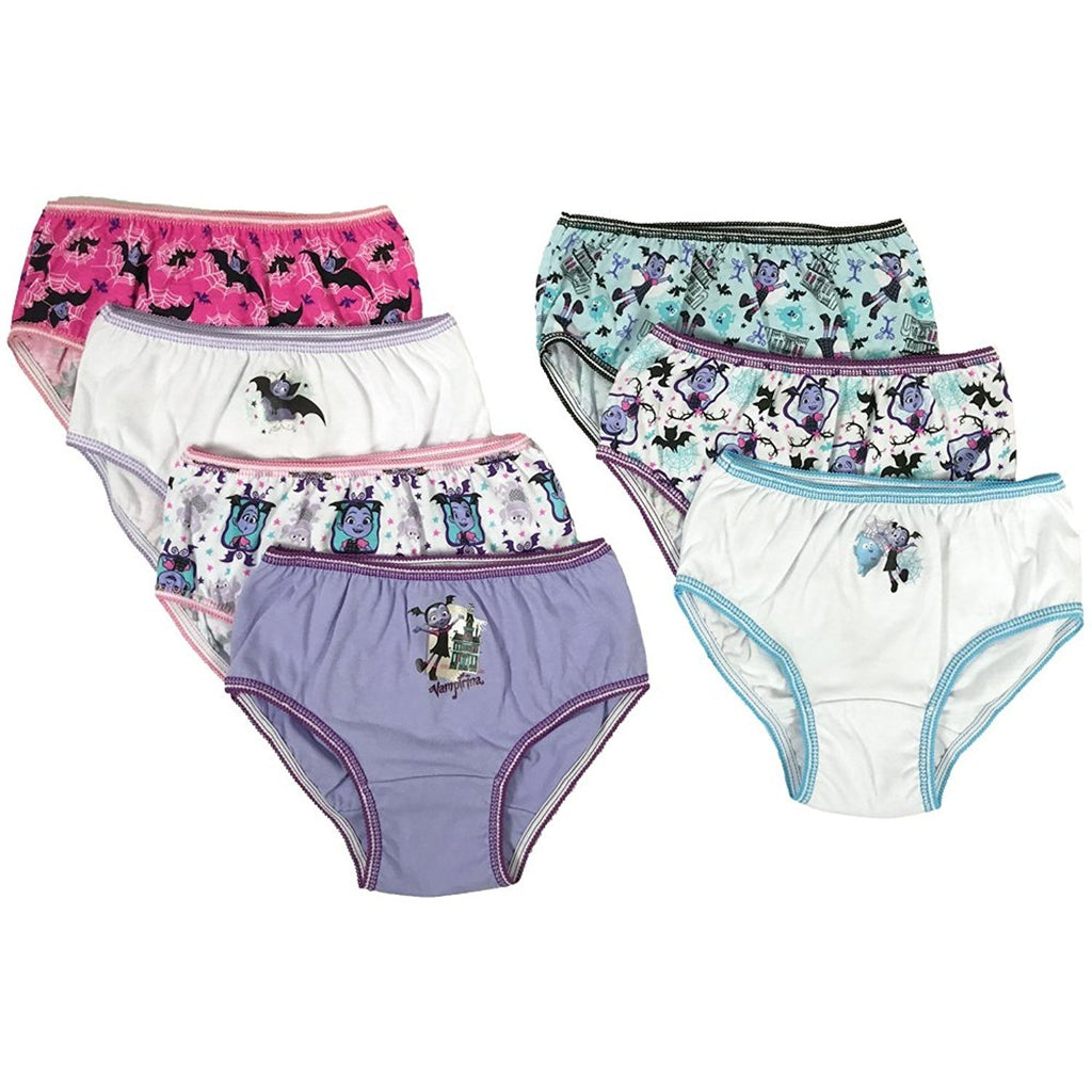 Disney Girls' 7-Pack Vampirina Underwear Panty Sizes 4,6,8