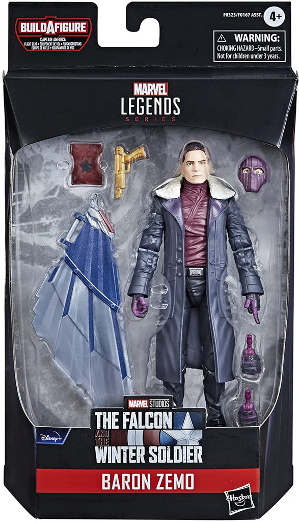 Avengers Hasbro Marvel Legends Series 6-inch Action Figure Toy Baron Zemo, Premium Design and 5 Accessories, for Kids Age 4 and Up , Blue