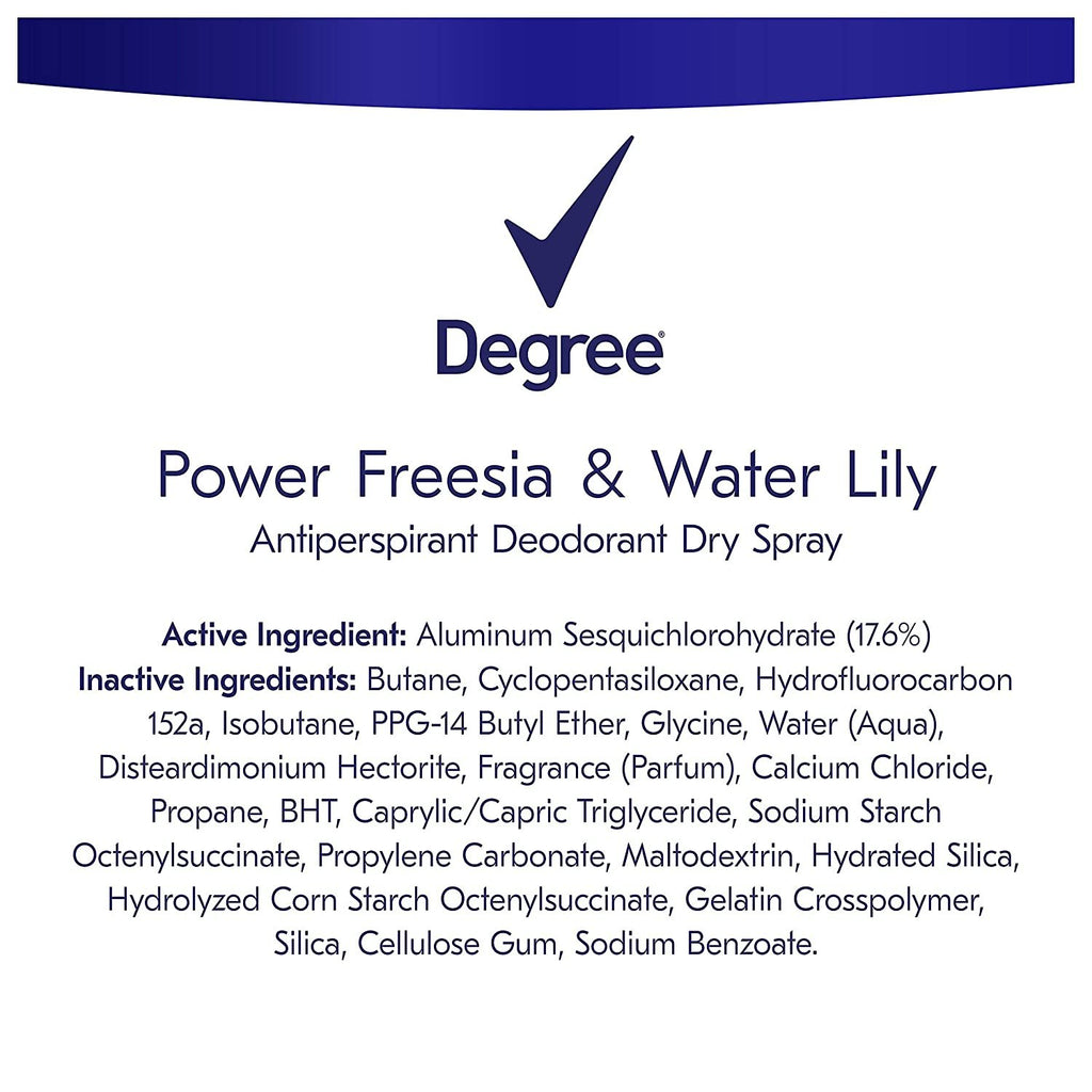 DEGREE WOMENS DEO Advanced Protection Antiperspirant Deodorant Spray 72 HR Wetness Protection Power Strongest Antiperspirant Spray for Excessive Armpit Sweat 3.8 oz 3 Count