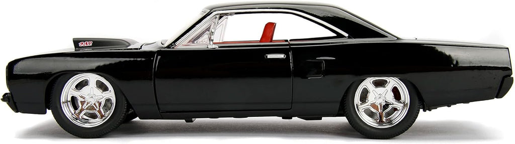 Big Time Muscle 1:24 1970 Plymouth Road Runner Die-Cast Car, Toys for Kids and Adults (Black)