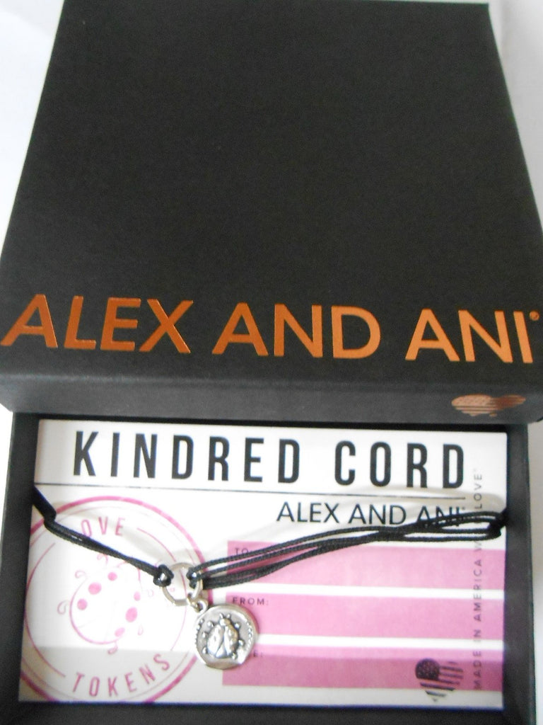 Alex and Ani Women's Kindred Cord Ladybug Bracelet Rafaelian Silver One Size