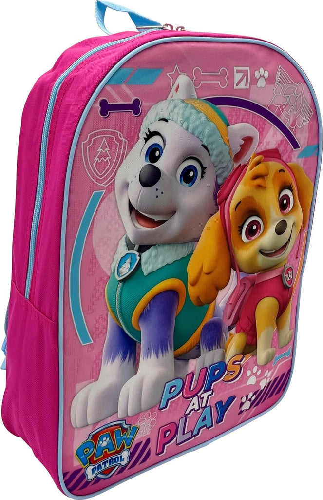 Ruz Paw Patrol Kid's Licensed 15 Inch School Bag Backpack