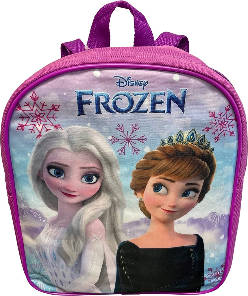 Frozen Anna And Elsa Toddler Girl 12 Inch Mini Backpack (Pink)