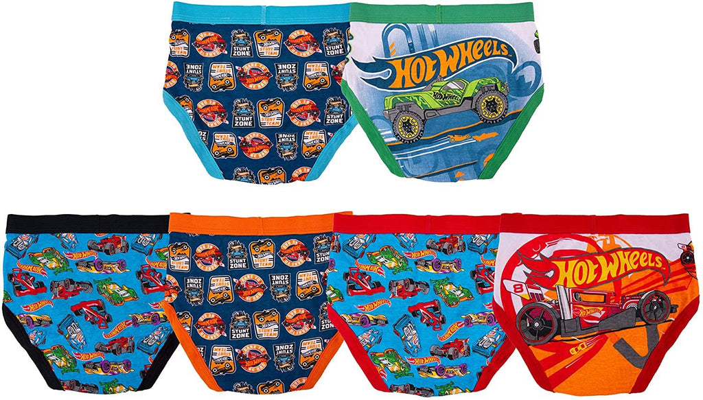 Hot Wheels 6-Pack Boys Briefs Toddler Little Big Kid Cars (18M, Assorted)