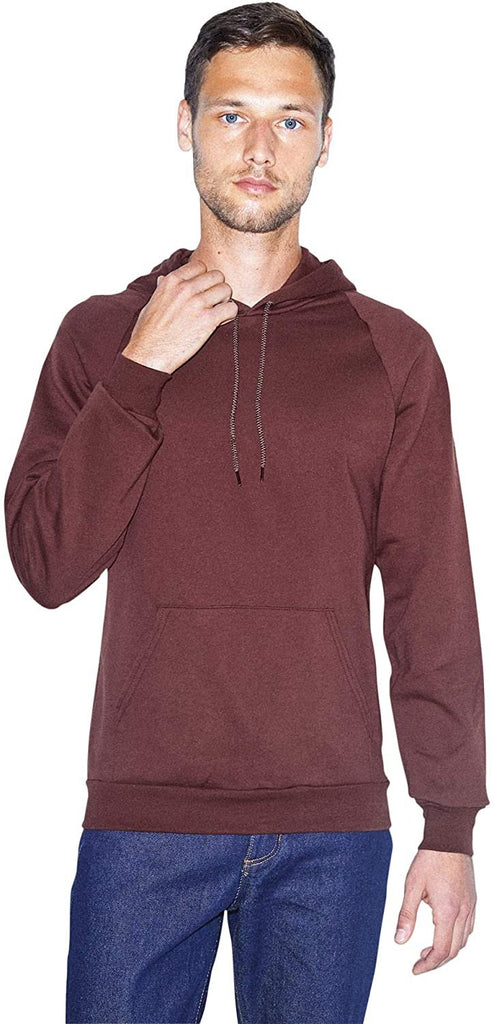 American Apparel Men's California Fleece Long Sleeve Pullover Hoodie