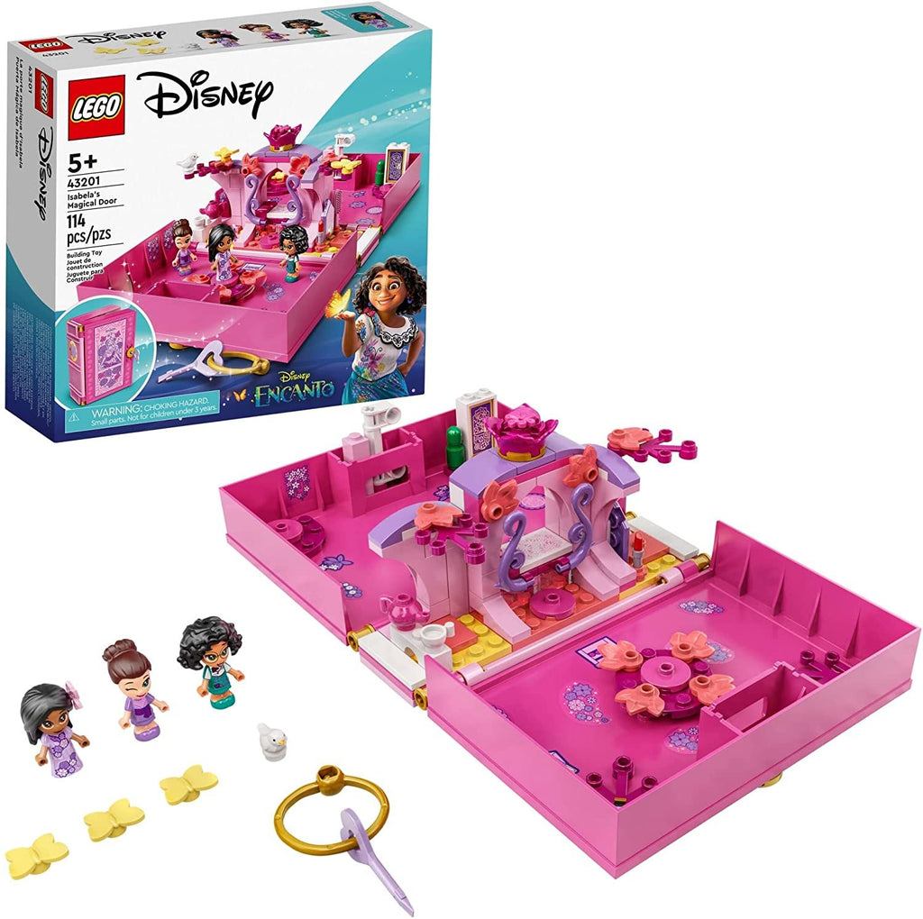 LEGO Disney Encanto Isabela’s Magical Door 43201 Building Kit; A Great Construction Toy for Independent Play, with Butterflies, Bird and Memorable Characters in a Foldable Flower Room (114 Pieces)