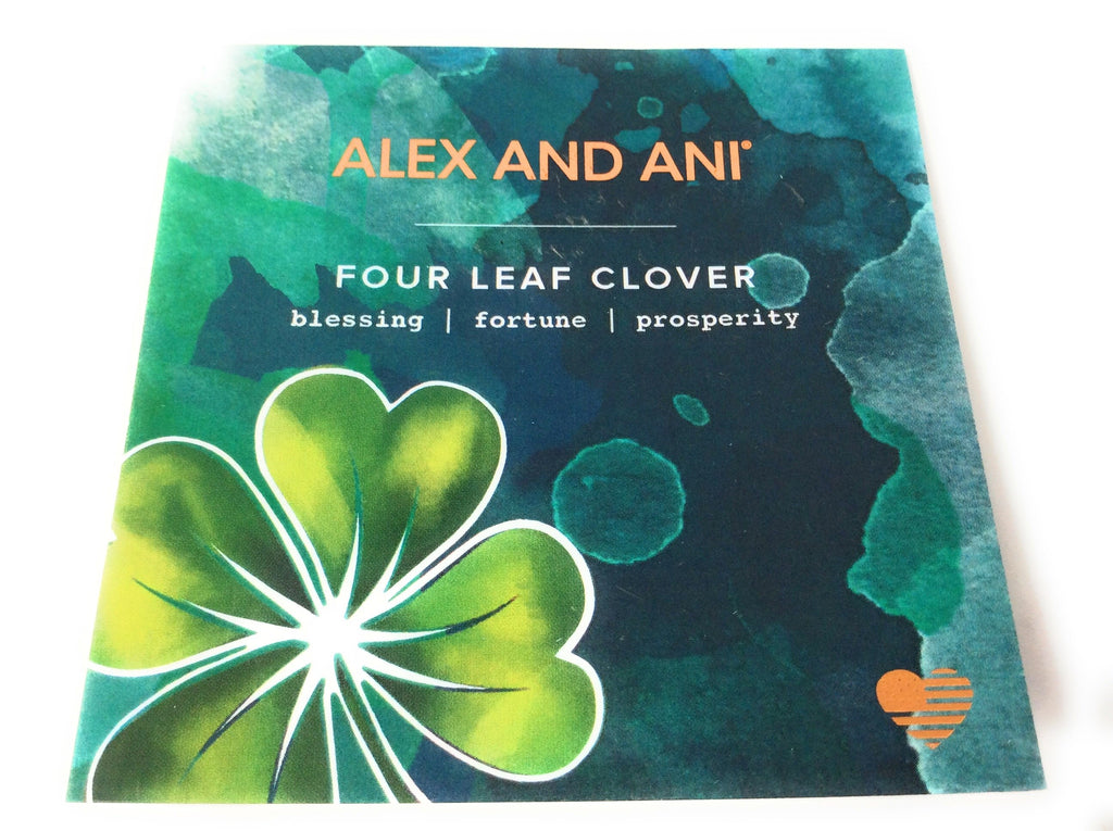 Alex and Ani Womens Art Infusion Set, Four Leaf Clover Bangle