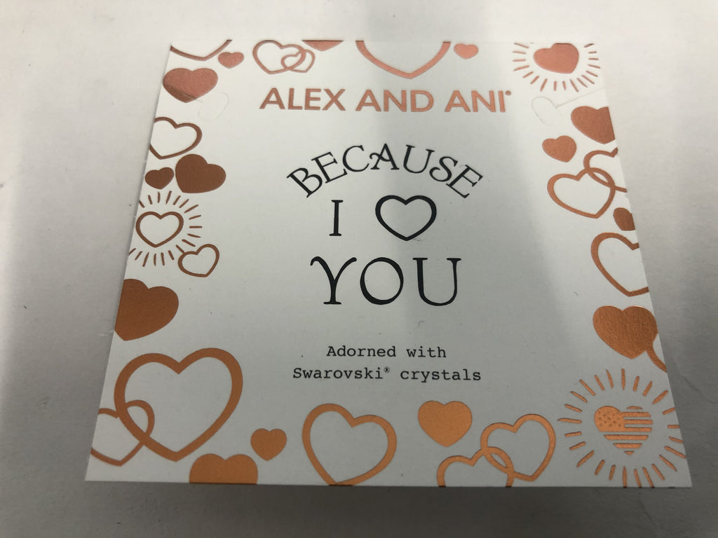 Alex and Ani I Love You IV EWB, SAS, Shiny Antique Silver (A20BILY01SAS)