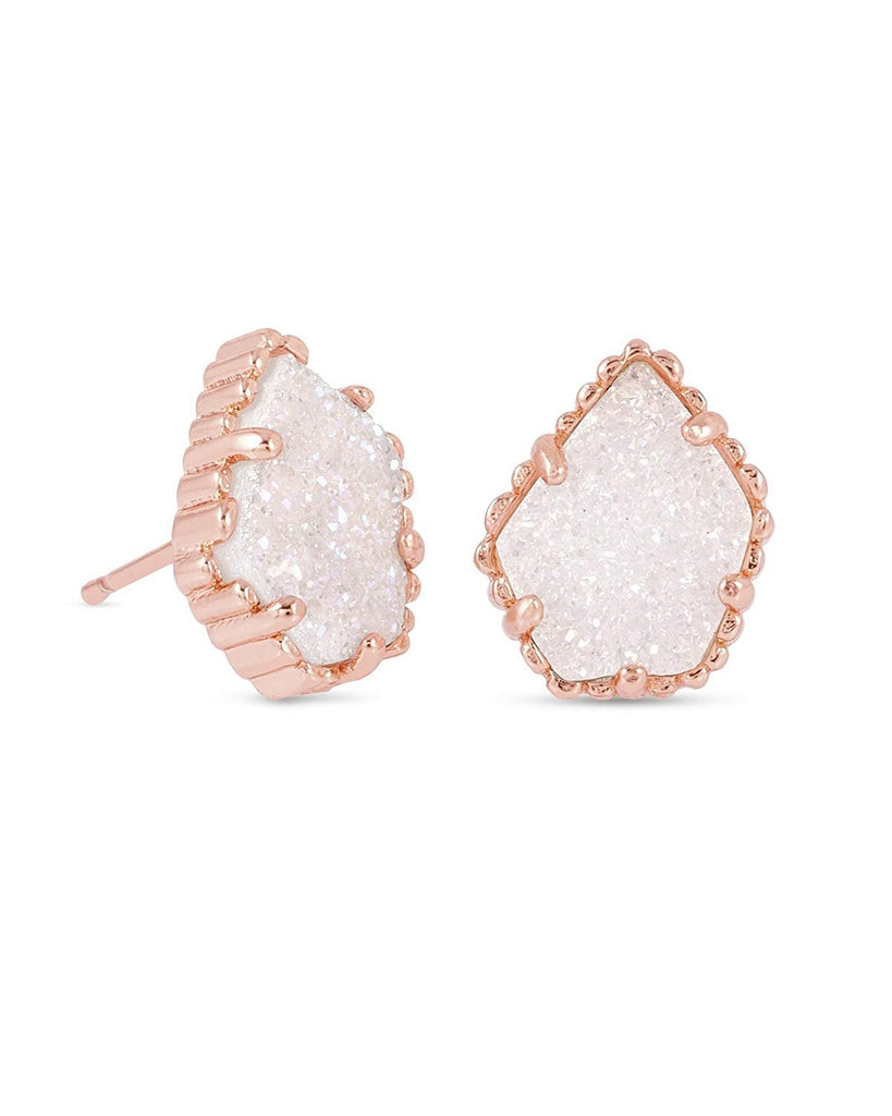 Kendra Scott Women's Tessa Earring Rose Gold/Iridescent Drusy Earring