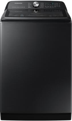 Samsung WA52A5500AV 5.2 CuFt Smart Top Load Washer with Super Speed Wash in Brushed Black