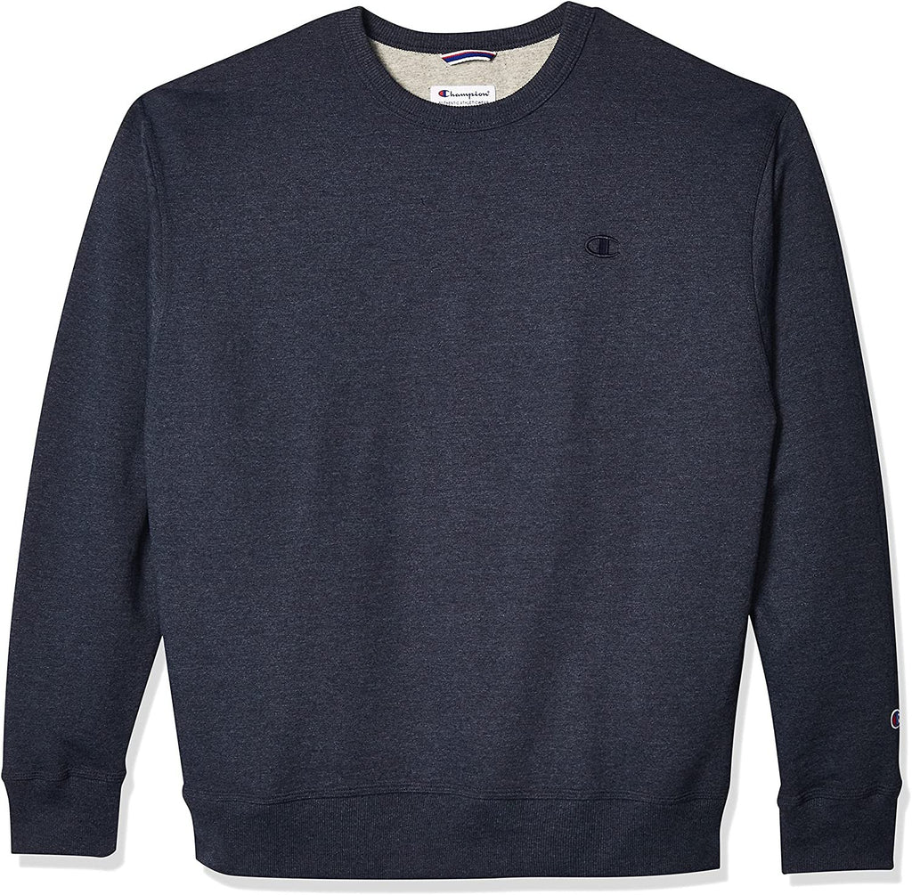 Champion Men's Powerblend Fleece Crew, C Logo