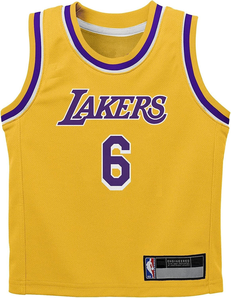 Lebron James Los Angeles Lakers NBA Boys Toddler 2-4 Yellow Icon Edition Player Jersey