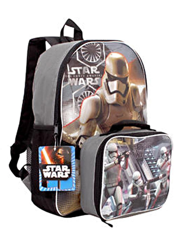 Star Wars the Force Awakens 16 Inch Backpack with Detachable Lunch Kit