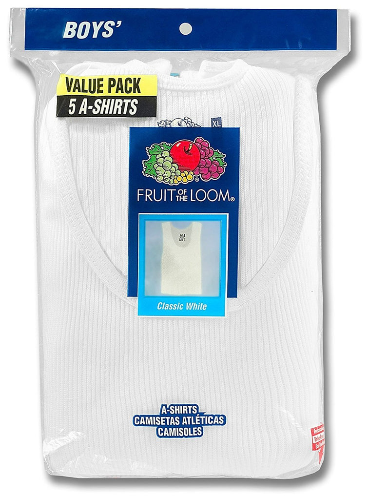 Fruit of the Loom Big Boys' A-Shirt Tank Pack