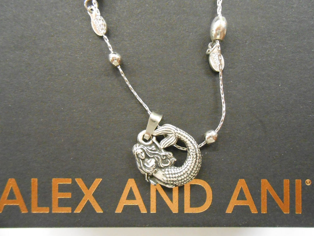 Alex and Ani Womens Seaside Mermaid II Expandable Necklace