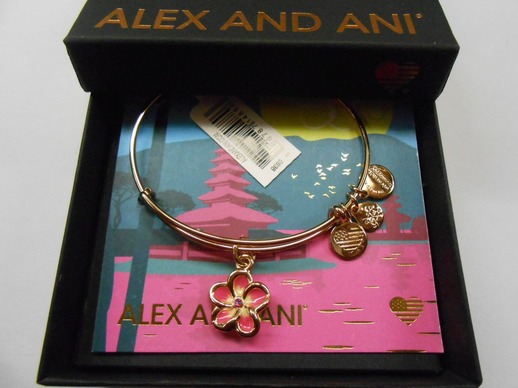 Alex and Ani Womens Color Infusion Tropical Flower Bangle