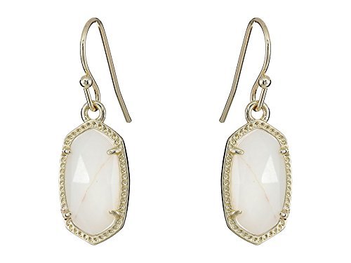 Kendra Scott Women's Lee Earring Gold/White Mop Earring