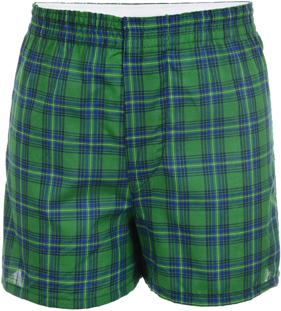 Fruit of the Loom Boys' Woven Boxer, Exposed and Covered Waistband (Pack of 5)