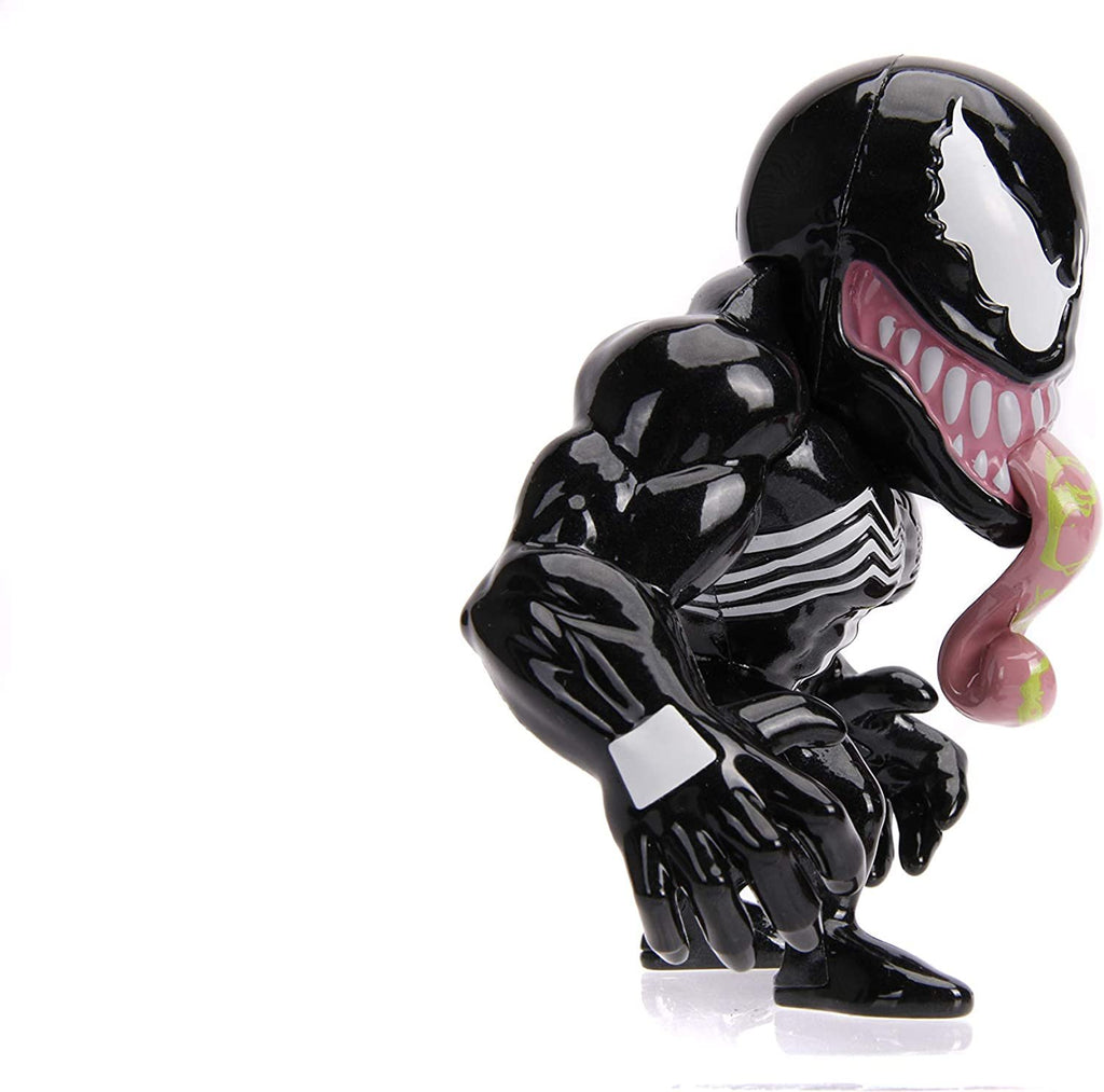 Jada Toys Marvel Spider-Man Venom Metals Die-Cast Collectible Toy Figure, 4", Black with Slime