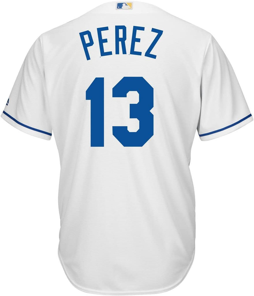 Outerstuff Salvador Perez Kansas City Royals #13 Youth Cool Base Home Jersey