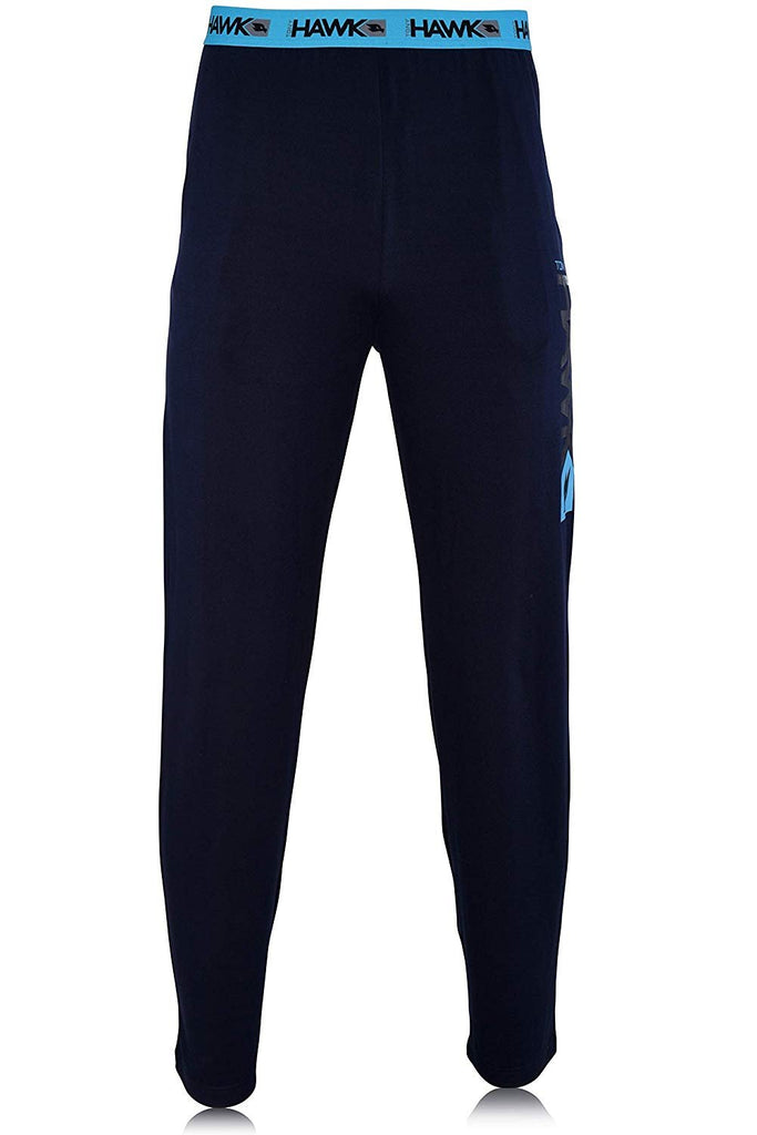 Tony Hawk Mens Lounge Pants - Pockets Super Soft Jersey Spandex/Polyester Blend Pajamas Birdman Navy