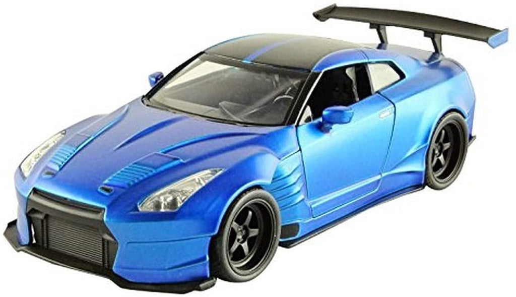 Jada Toys Fast & Furious 1:24 2009 Brian's Nissan GT-R R35 Ben Sopra Die-cast Car, Toys for Kids and Adults Blue