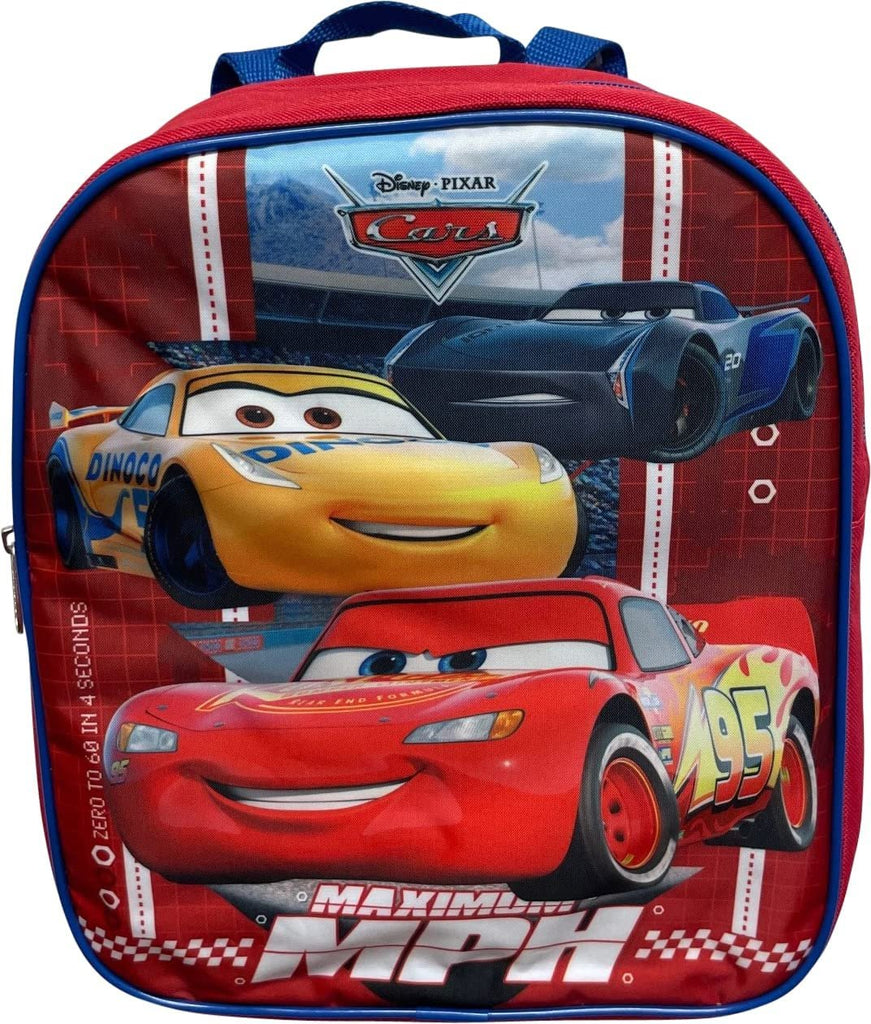 Cars Lightning McQueen Toddle Boy 12 Inch Mini Backpack (Red-Blue)