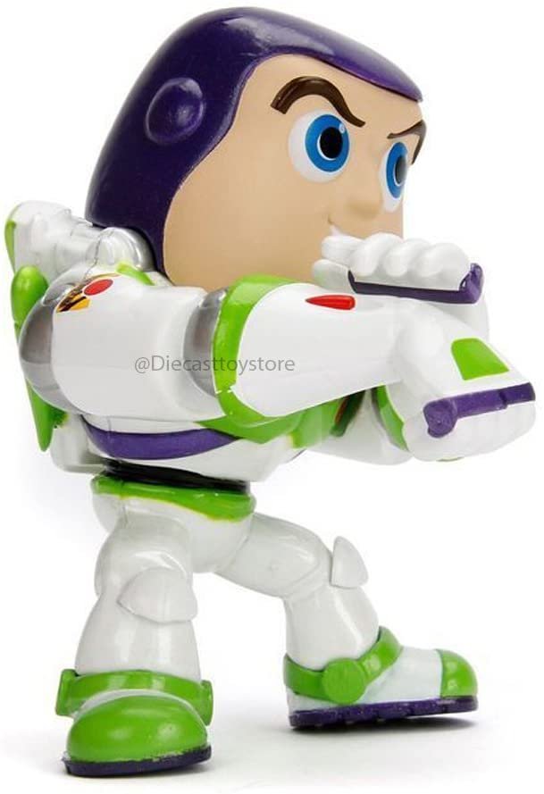 Jada Toys Metals Disney Pixar Toy Story Buzz Lightyear Die-Cast Collectible Toy Figure, 4"