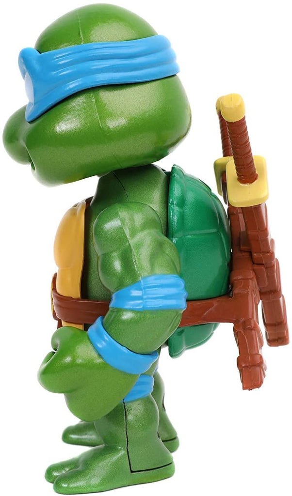 Jada Toys Teenage Mutant Ninja Turtles 4 Leonardo Die-cast Figure, Toys for Kids and Adults, Blue