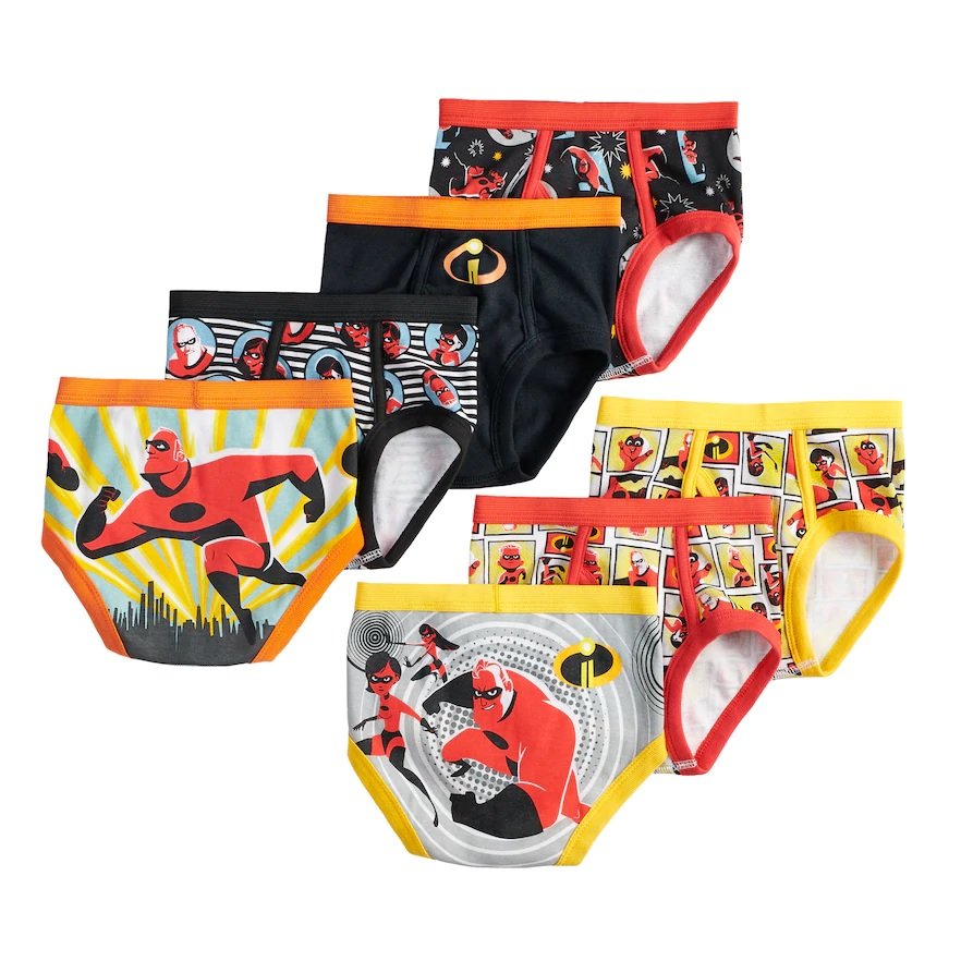 Disney Toddler Boys' Incredibles 7-Pack Underwear Briefs