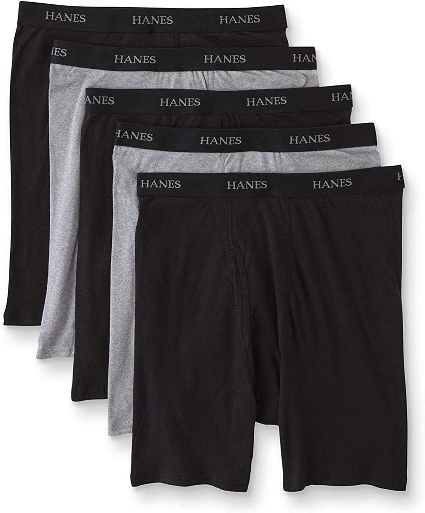 Hanes Men's 5-Pack Sports-Inspired Cool Dri Boxer Brief