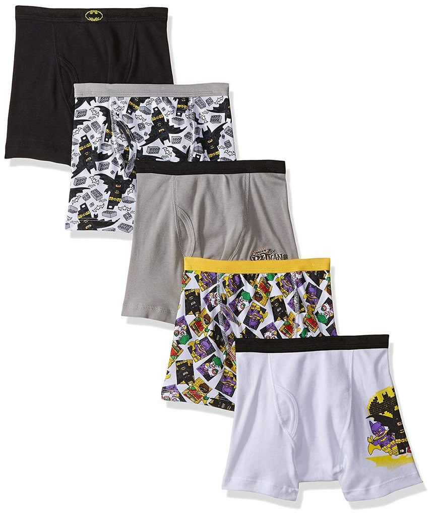 LEGO Boys' 5-Pack Movie Boxer Brief Underwear