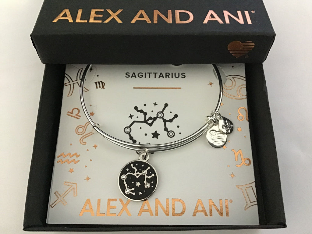 Alex and Ani COLOR INFUSION, SAGITTARIUS EWB, SS Bracelet New In The Box