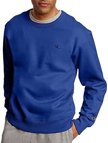 Champion Men's Powerblend Fleece Crew, C Logo