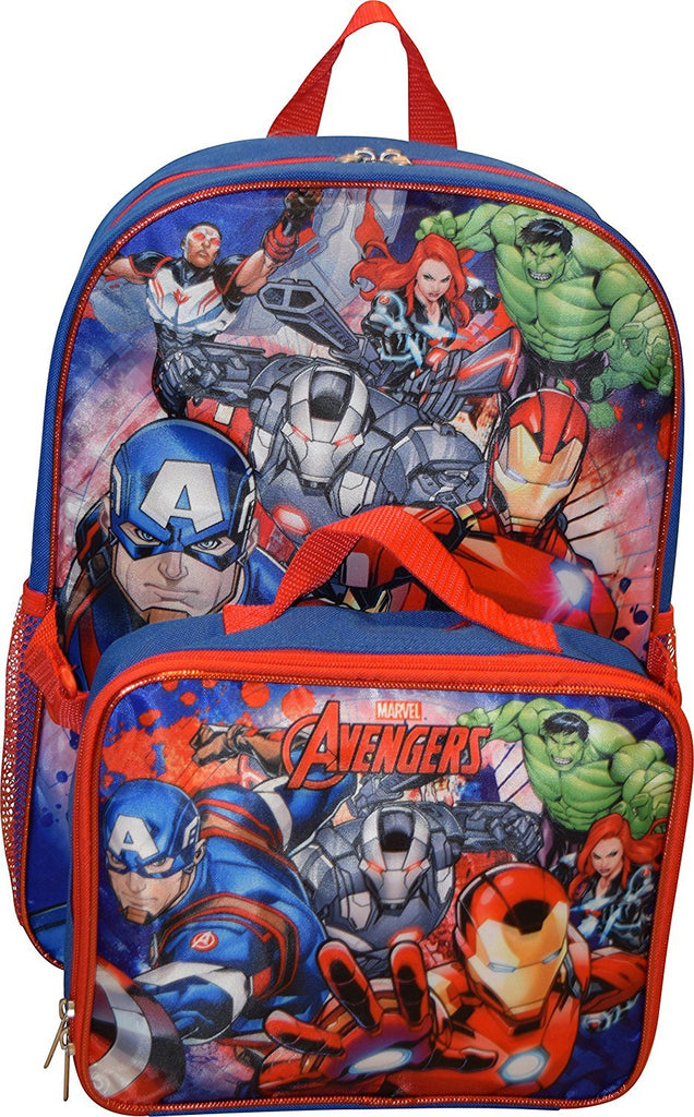 Marvel Avengers 16" Backpack With Detachable Lunch Box