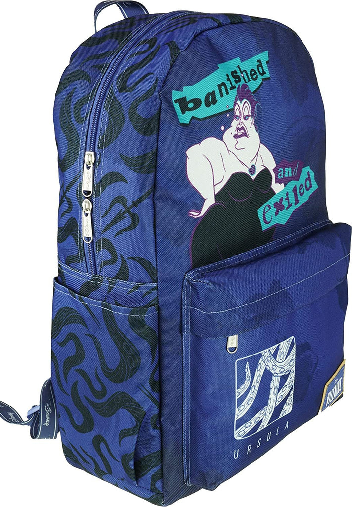 Classic Disney Villains Backpack with Laptop Compartment for School, Travel, and Work