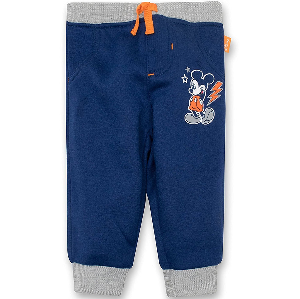 Disney Mickey Mouse Baby Boys' 2 Pack Fleece Drawstring Jogger Pants, Black