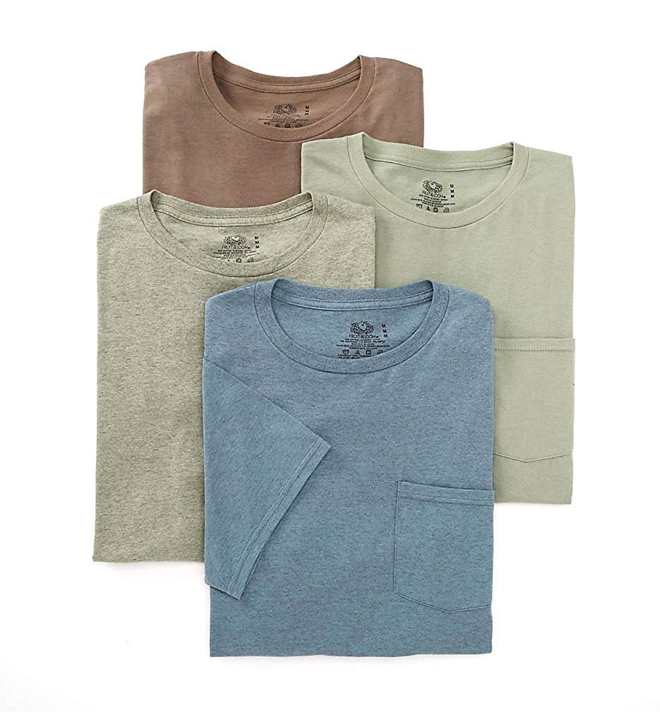 Fruit of the Loom Men's 4-Pack of Pocket T-Shirts