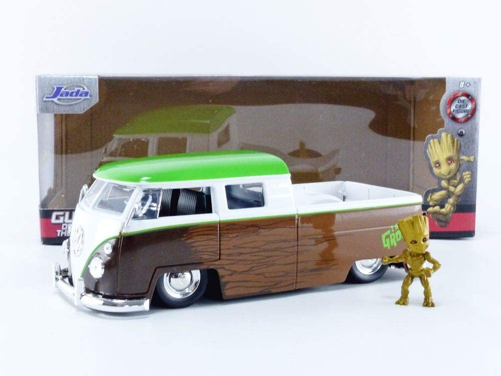 Jada Toys Marvel Guardians of the Galaxy Groot & 1963 Bus Pickup 1:24 die-cast vehicle with figure (31202)