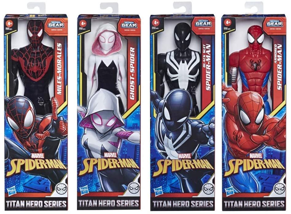 Spider-Man Marvel Titan Hero Series Blast Gear Spider-Girl 12-Inch-Scale Super Hero Action Figure Toy Great Kids for Ages 4 and Up