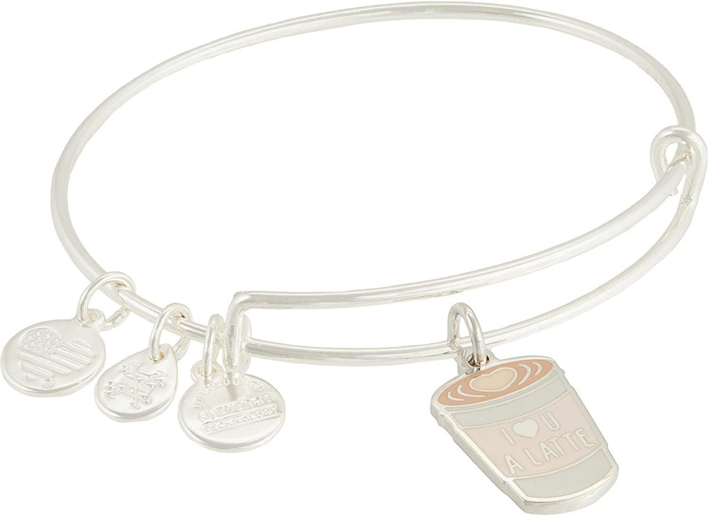 Alex and Ani I Love You A Latte Bangle Bracelet Neutral One Size