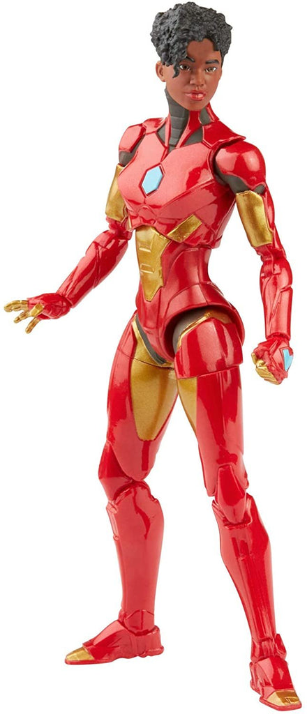Hasbro Marvel Legends Series 6-inch Ironheart Action Figure Toy, Premium Design and Articulation, Includes 5 Accessories and 1 Build-A-Figure Part, Red,gold