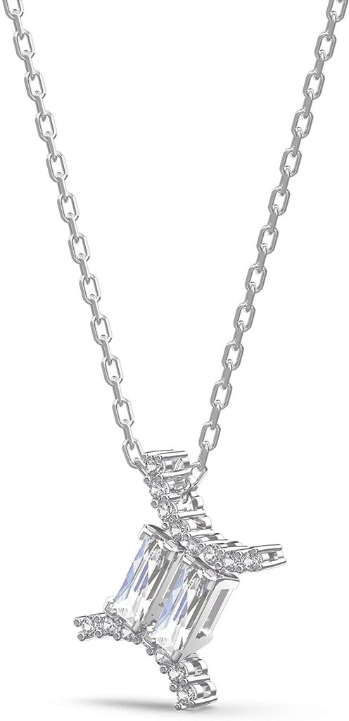 SWAROVSKI Women's All Zodiac Symbols Crystal Pendant, Mixed Metal Finish, Clear White Crystal Necklace Jewelry Collection