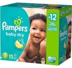 Pampers Baby-Dry ECON Bonus Size 3 172ct