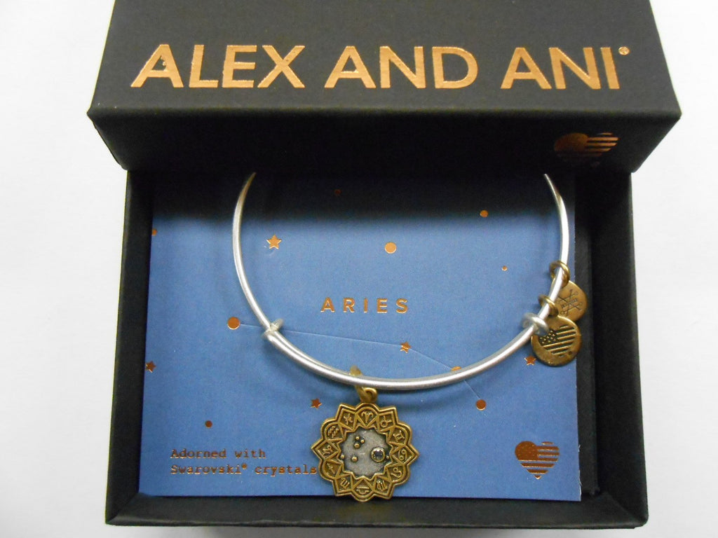 Alex and Ani Aries Two Tone Bangle Bracelet NWTBC